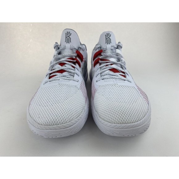 Nike Kyrie Flytrap 5 White Red Grey Men's Size 14 Basketball Shoes - Picture 7 of 12